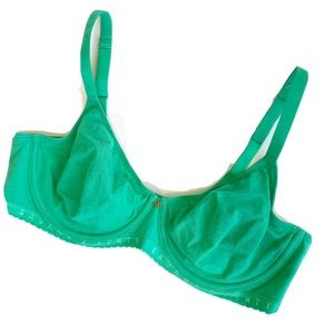SOLD Savage x Fenty Unlined Bra Size 38DD Green Lagoon Lingerie By Rihanna